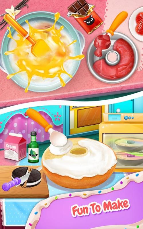 Sweet Donut Cake Maker截图5