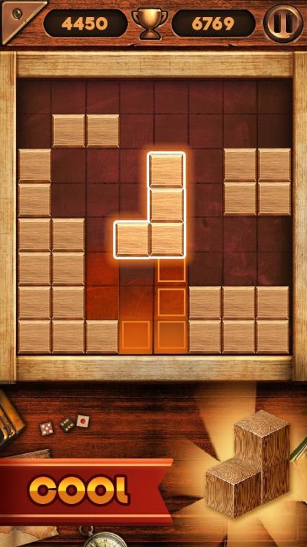 Block Puzzle Wood Classic Brick Blilz Free Game截图5