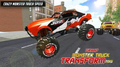 Real Robot Transform Monster Truck Fight截图4