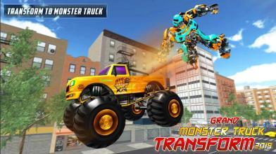 Real Robot Transform Monster Truck Fight截图2