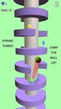Ball Jump: Jump Up on Spring Tower helix Platforms截图2