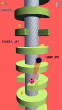 Ball Jump: Jump Up on Spring Tower helix Platforms截图1