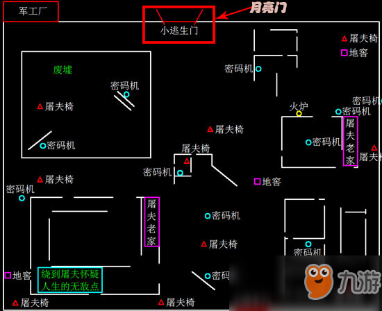 《第五人格》逃生指南之军工厂逃生门 军工厂逃生门在哪