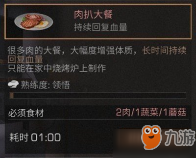 《明日之后》肉扒大餐怎么做 肉扒大餐配方制作攻略