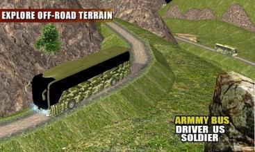 Off Road Army Bus Driving:Soldier Transport Duty截图