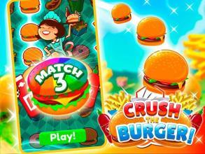 Crush The Burger ! Deluxe Match 3 Game截图4