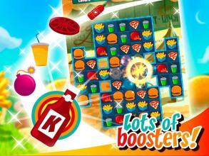Crush The Burger ! Deluxe Match 3 Game截图2
