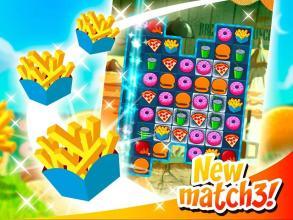 Crush The Burger ! Deluxe Match 3 Game截图1