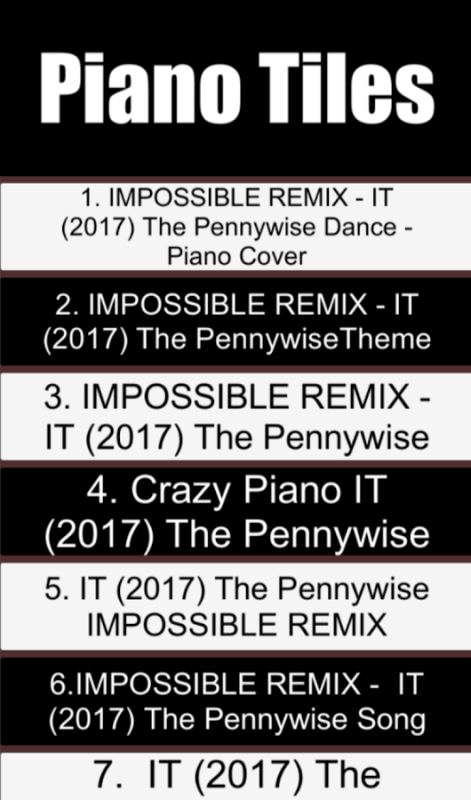 Pennywise Piano Tiles截图3