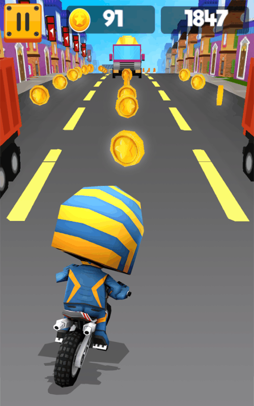 Subway Bike Runner - Endless Running Game截图5