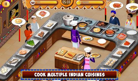 印度食品餐厅厨房故事烹饪游戏截图3