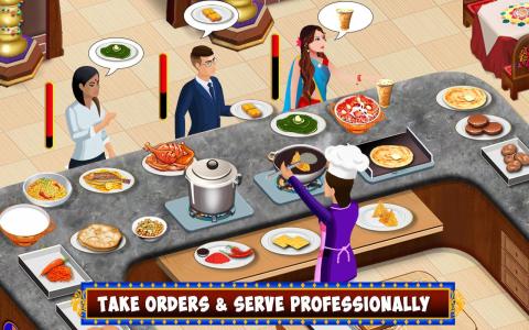印度食品餐厅厨房故事烹饪游戏截图