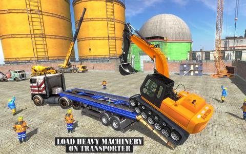 Construction Machines Transporter Cargo Truck Game截图