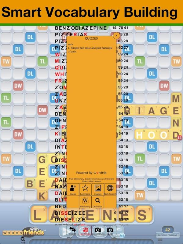 Word Cheat for WWF Scrabble Wordfeud Help Find截图2