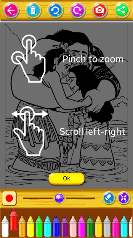 coloring moana截图2