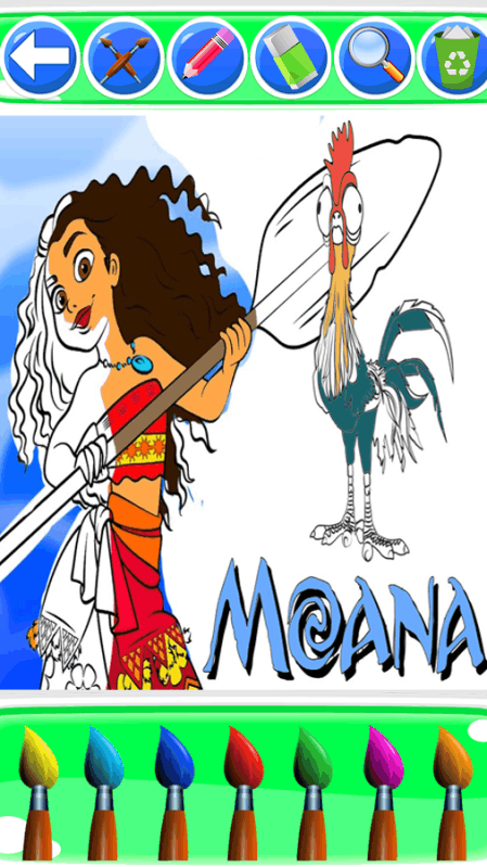 coloring moana截图