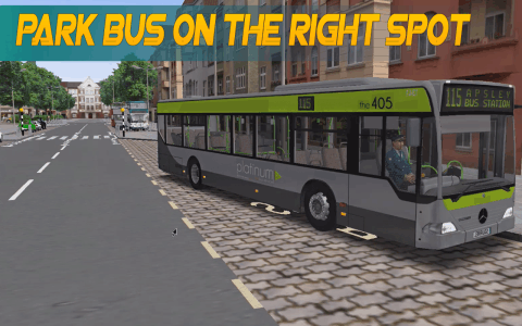 公共汽车 模拟器 公共汽车 山 主动 游戏 3d截图2