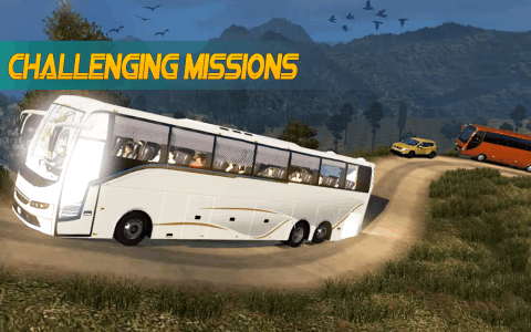 公共汽车 模拟器 公共汽车 山 主动 游戏 3d截图1