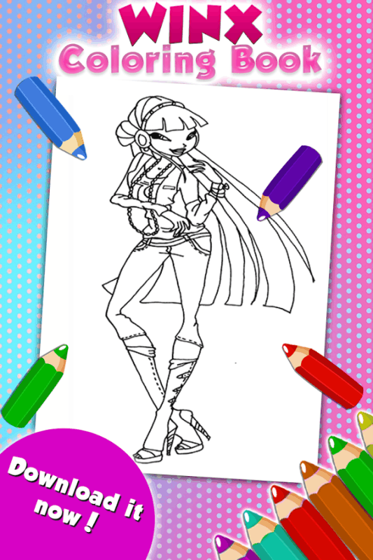 Coloring Game for Winx截图3