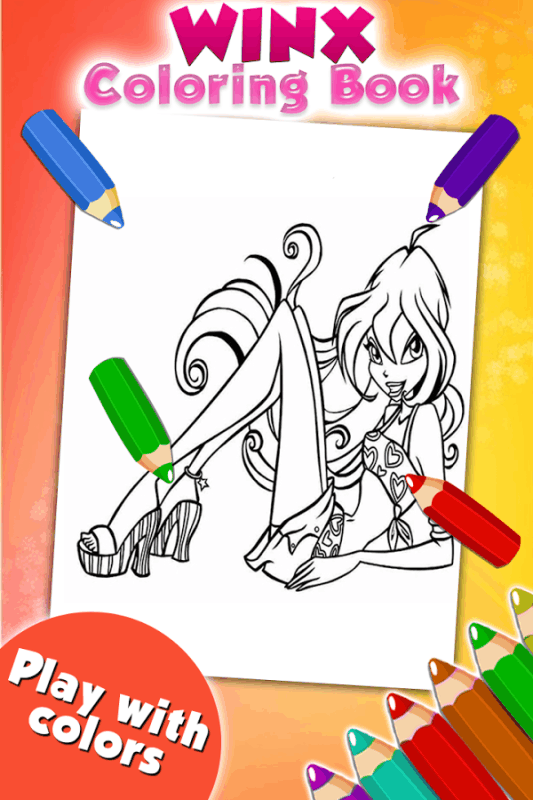 Coloring Game for Winx截图2