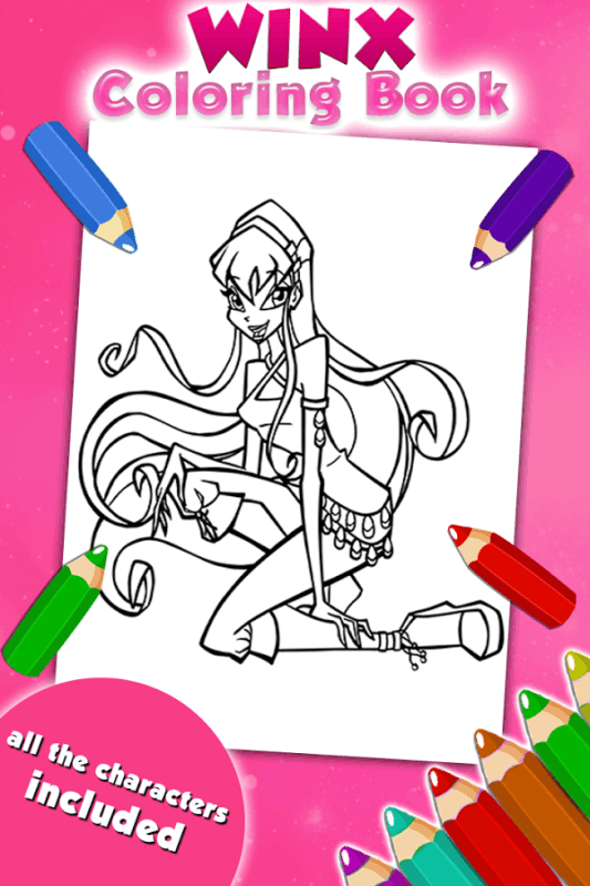 Coloring Game for Winx截图1