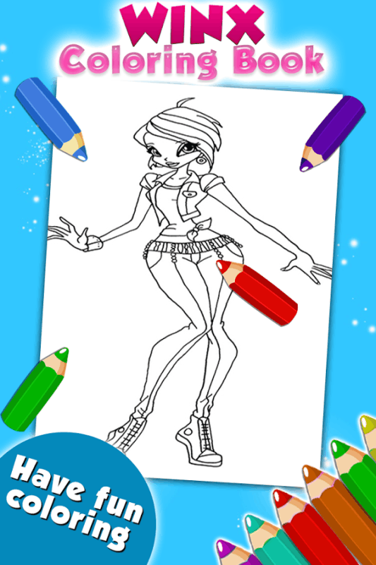 Coloring Game for Winx截图