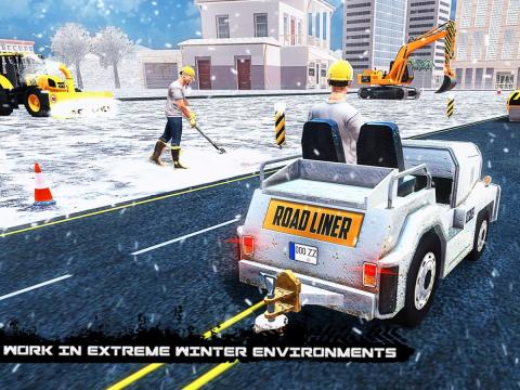 冬季雪卡车挖掘机3D截图3