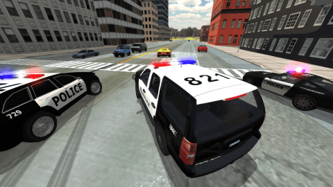 Cop Car Police Chase Driving截图1