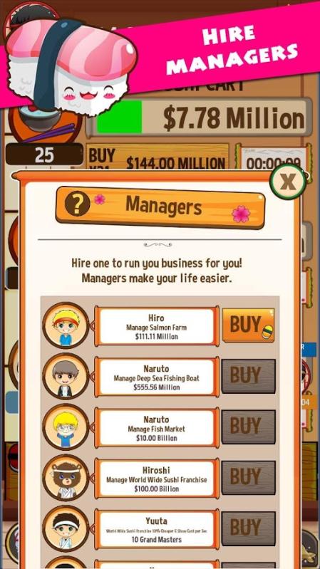 Sushi Tycoon - Idle Game截图1