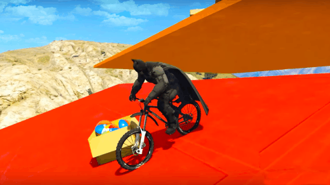 Superheroes Bmx Racing: Bicycle Xtreme Stunts截图4