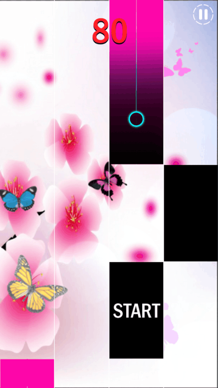 magic piano tiles pink butterfly截图3