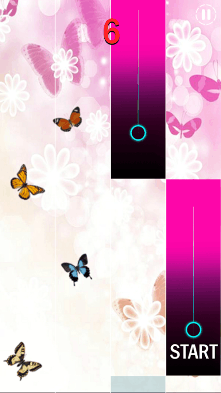 magic piano tiles pink butterfly截图1