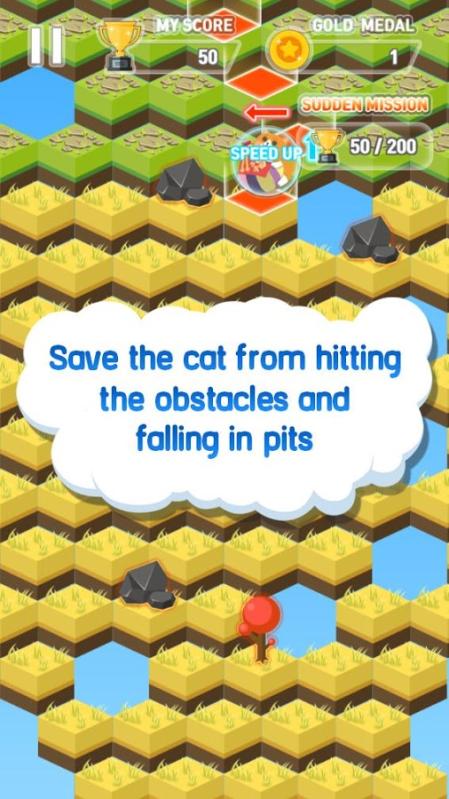Kitty Cat Game: Tap the Qubes, Save The Cute Cat截图