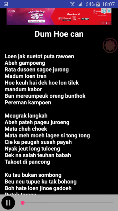 Lagu terbaru Bergek 2018 Offline截图