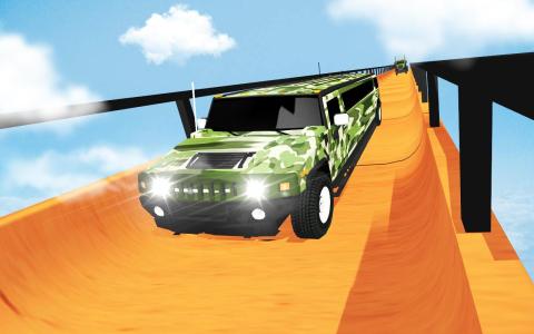 Army Mega Ramp Car Racing: US Army MegaRamp Truck截圖3