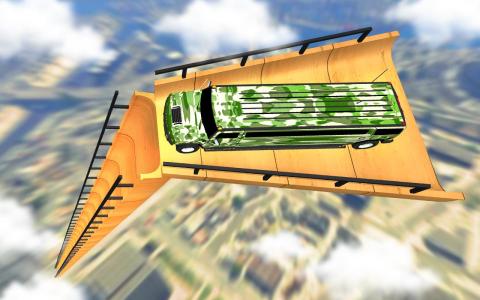 Army Mega Ramp Car Racing: US Army MegaRamp Truck截圖2