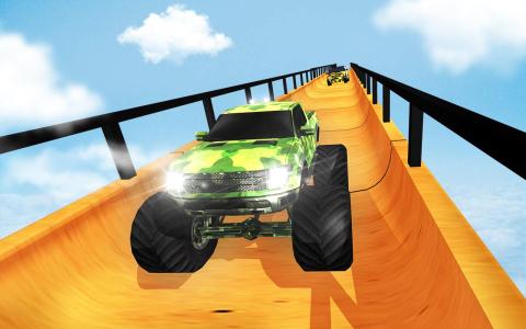 Army Mega Ramp Car Racing: US Army MegaRamp Truck截圖