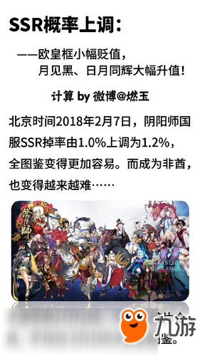 SSR概率永久提升 阴阳师日月同辉需要多少抽