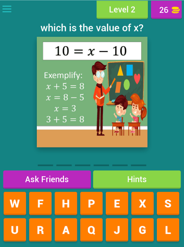 Linear Equations - Guess the value of x截圖4