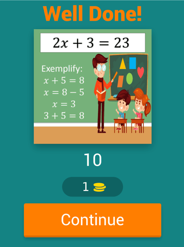 Linear Equations - Guess the value of x截圖3