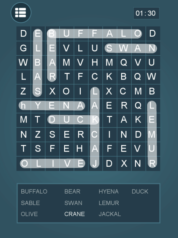 Word Search: Animal截图1