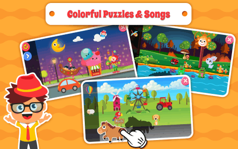 Nursery Rhymes Songs & Kids Puzzle Games Free截图2