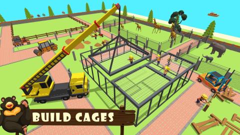 動(dòng)物園工藝：Blocky World Construction＆Builder截圖4