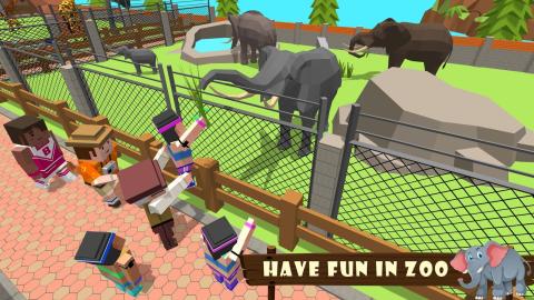 動(dòng)物園工藝：Blocky World Construction＆Builder截圖3