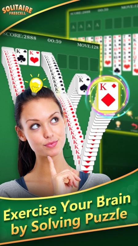 FreeCell Solitaire -Classic & Fun Card Puzzle Game截图