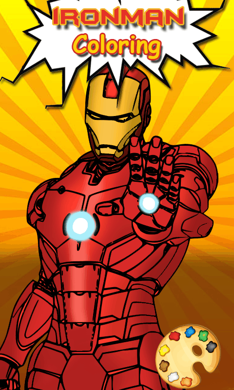 Iron-man Coloring pages :Superheroes Coloring book截图4