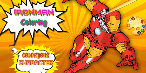 Iron-man Coloring pages :Superheroes Coloring book截图3