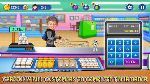 Virtual Supermarket Cashier: Cash Register Manager截图4