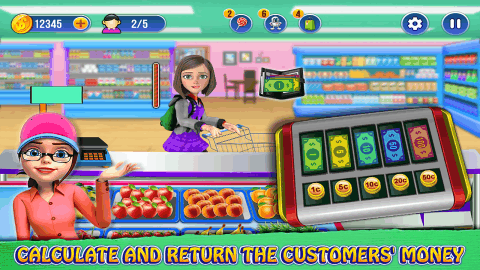 Virtual Supermarket Cashier: Cash Register Manager截图2