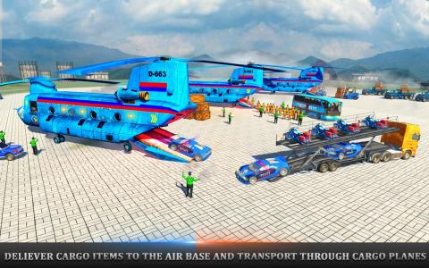 Offroad Police Transporter: Police Cargo Games截图4